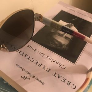Coach aviator sunglasses.